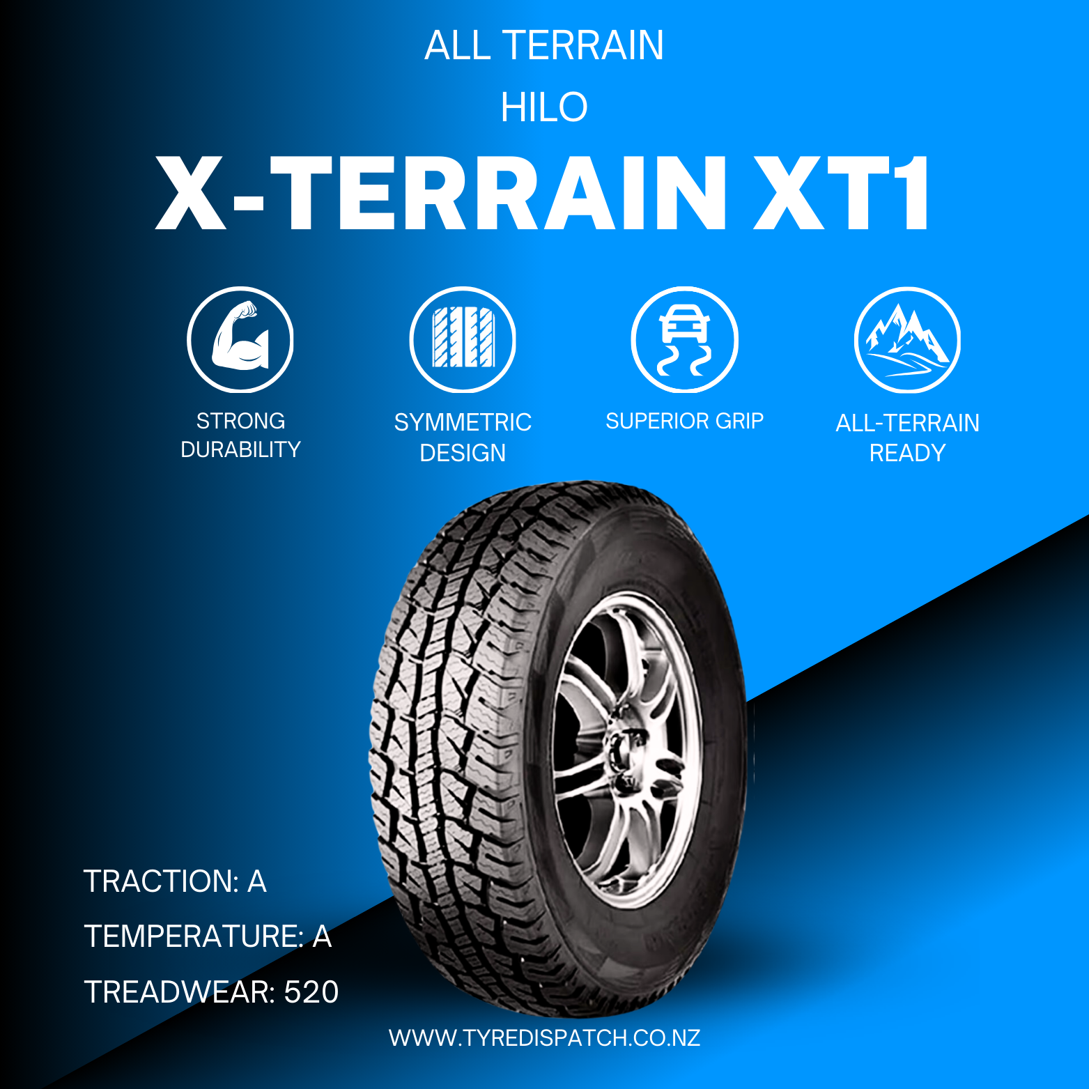 Hilo - 265/65R17 112T All Terrain - Tyre Dispatch