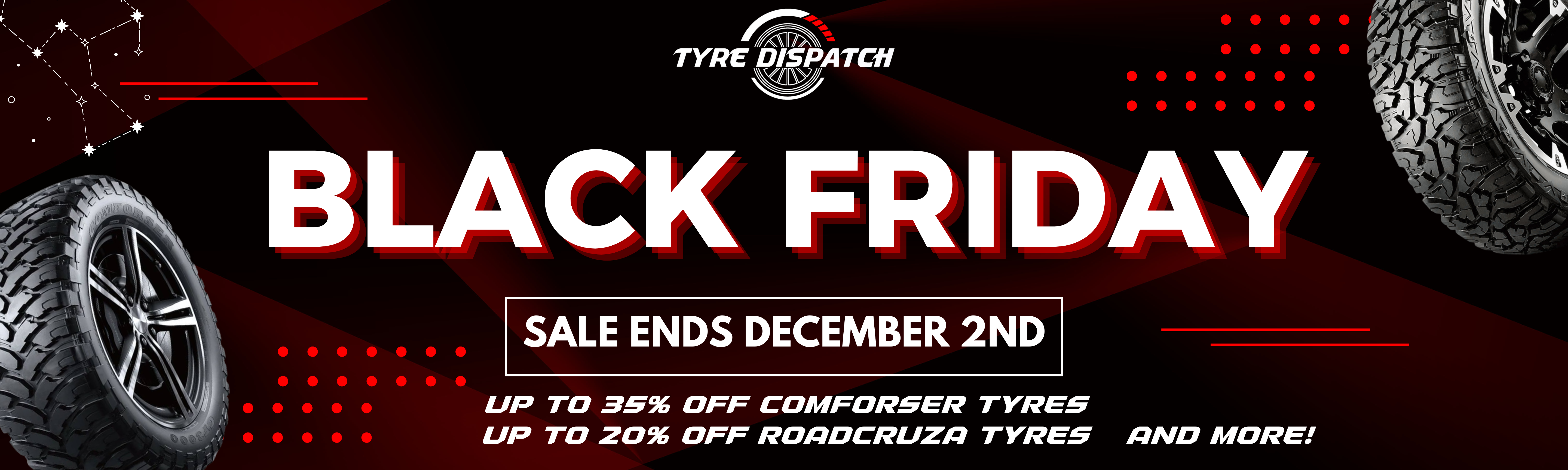 Pink and white modern black friday banner 1