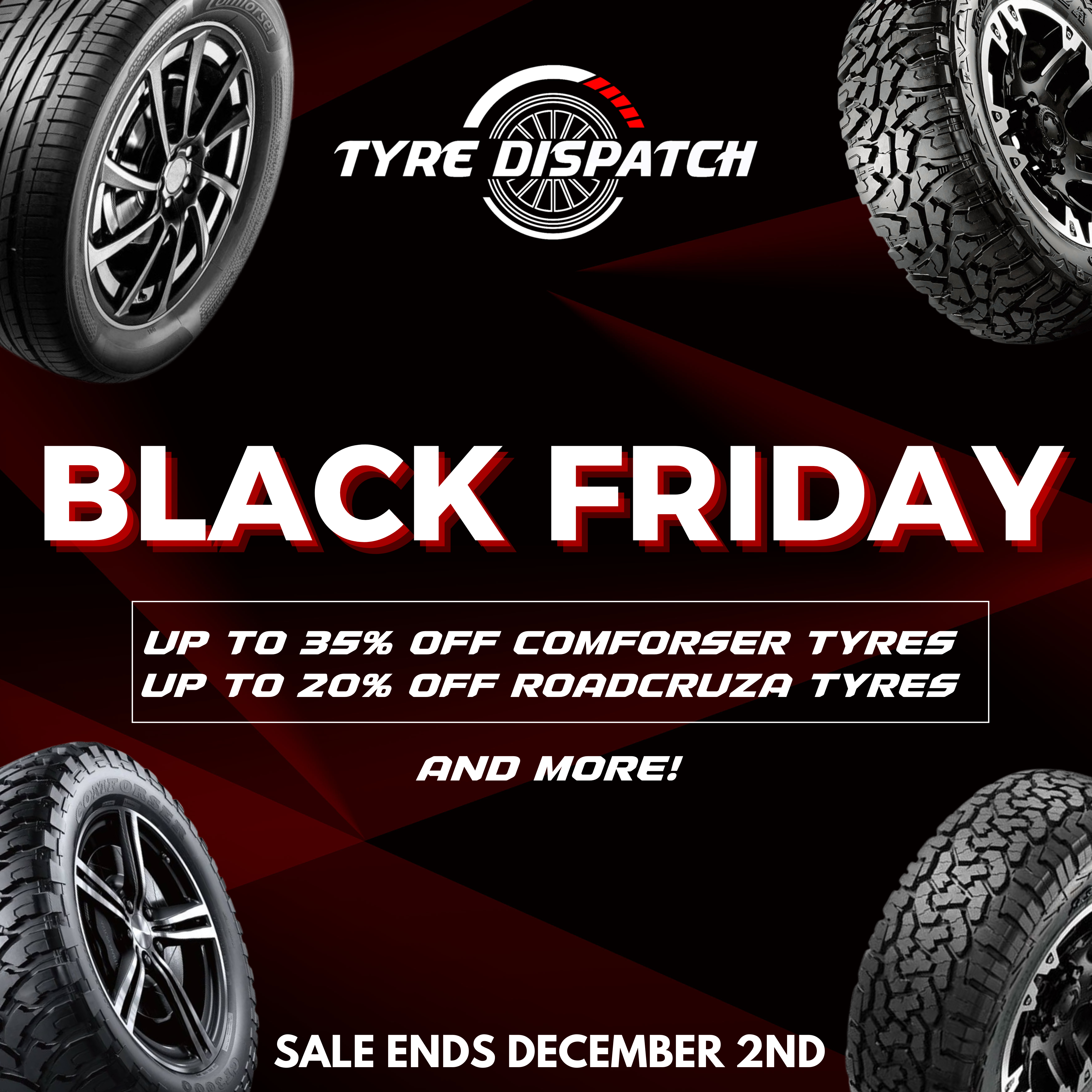 Pink and white modern black friday banner mobile