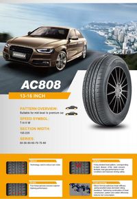 Anchee AC808 Passenger Car Tyre overview, highlighting section width, series options, and optimized construction for fuel savings and safety thumbnail 6