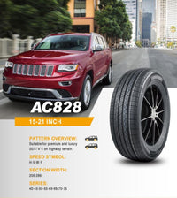 Anchee AC828 Highway Terrain Tyre on a luxury SUV, showcasing smooth handling, reduced road noise, and long-lasting tread life thumbnail 6