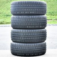 Stack of four Joyroad Grand Tourer HT tires on pavement, highlighting tread pattern and durability. thumbnail 3