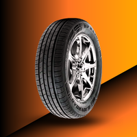 Joyroad HP RX307  passenger tyre on a stylish wheel with orange and black gradient background, featuring wet grip, asymmetric design, and long mileage. thumbnail 4