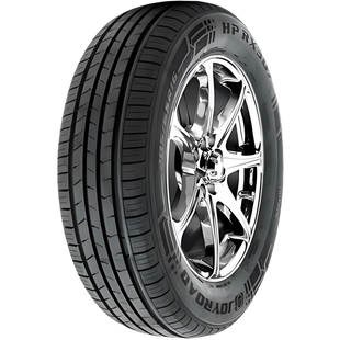 Close-up of Joyroad HP RX307 tyre on a wheel, highlighting the tread pattern and branding on a white background