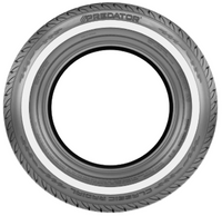 Tyre with 'Predator' branding on a white background Classic Tyre Range with White Wall  thumbnail 2